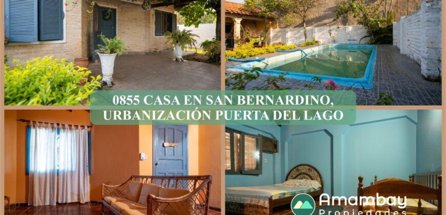 0855 CASA EN SAN BERNARDINO, URBANIZACIÓN PUERTA DEL LAGO