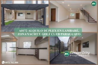 A0172 ALQUILO DUPLEX EN LAMBARE, ZONA YACHT Y GOLF CLUB