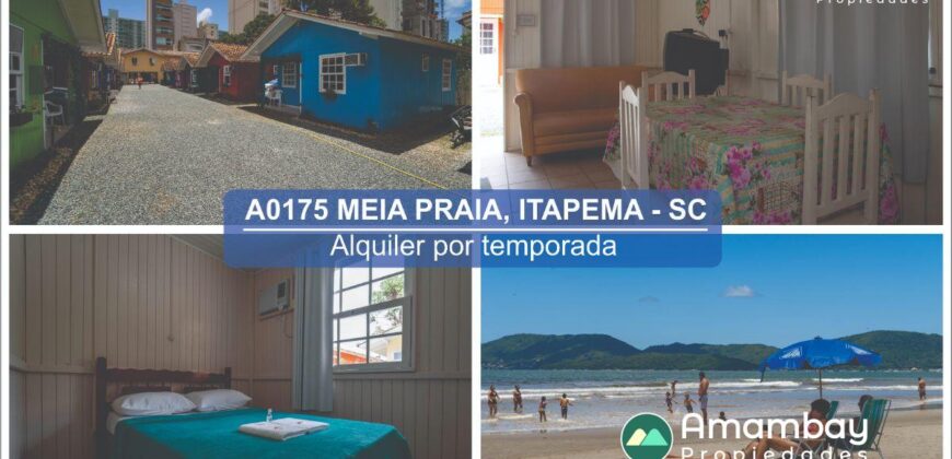 A0175 CHALET EN MEIA PRAIA, ITAPEMA – ALQUILER POR TEMPORADA