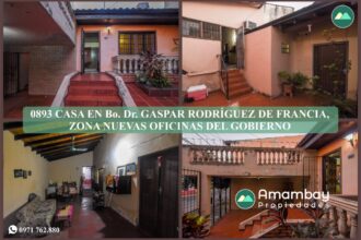 0893 CASA EN Bo. DR. GASPAR RODRÍGUEZ DE FRANCIA, ZONA NUEVAS OFICINAS DEL GOBIERNO