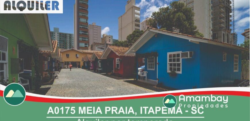 A0175 CHALET EN MEIA PRAIA, ITAPEMA – ALQUILER POR TEMPORADA