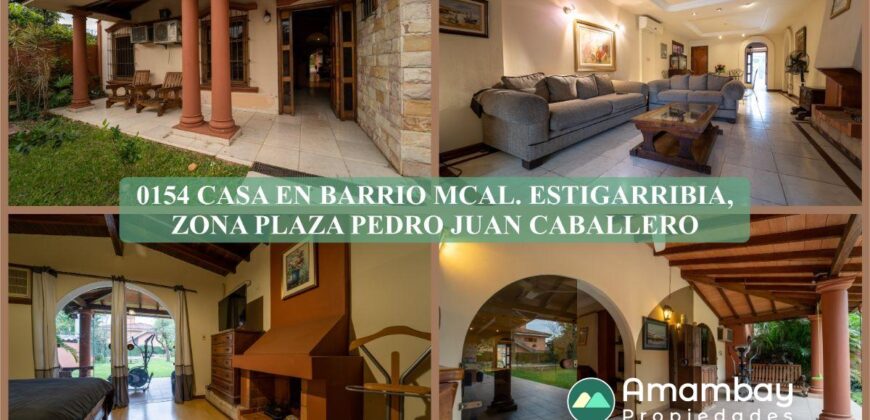 0154 CASA EN BARRIO MARISCAL ESTIGARRIBIA, ZONA PLAZA PEDRO JUAN CABALLERO