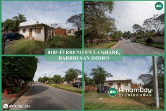 0185 TERRENO EN LAMBARÉ, BARRIO SAN ISIDRO