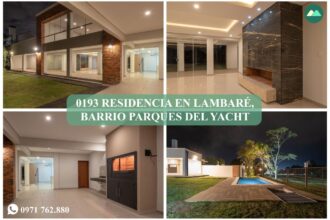 0193 RESIDENCIA EN LAMBARÉ, BARRIO PARQUES DEL YACHT