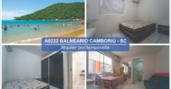 A0222 DEPARTAMENTO EN BALNEARIO CAMBORIÚ – ALQUILER POR TEMPORADA 