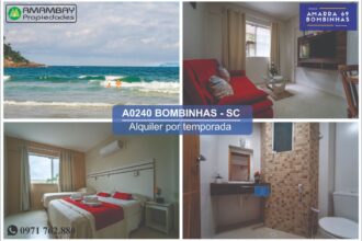 A0240 DEPARTAMENTO EN BOMBINHAS – ALQUILER POR TEMPORADA 