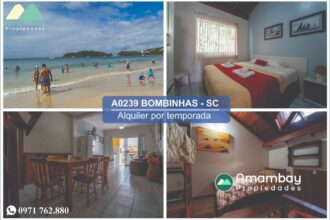 A0239 DÚPLEX EN BOMBINHAS – ALQUILER POR TEMPORADA