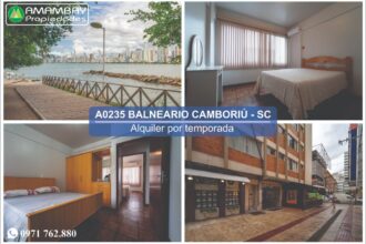 A0235 DEPARTAMENTO EN BALNEARIO CAMBORIÚ – ALQUILER POR TEMPORADA 