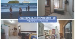 A0230 DEPARTAMENTO EN BALNEARIO CAMBORIÚ –  ALQUILER POR TEMPORADA