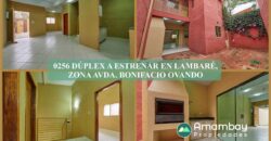 0256 DÚPLEX A ESTRENAR EN LAMBARÉ, ZONA AVDA. BONIFACIO OVANDO