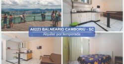 A0223 DEPARTAMENTO EN BALNEARIO CAMBORIÚ – ALQUILER POR TEMPORADA