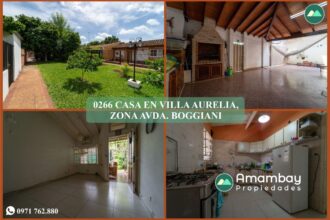 0266 CASA EN BARRIO VILLA AURELIA, ZONA AVDA. BOGGIANI