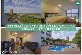 0006 DEPARTAMENTO TIPO LOFT EN EDIFICIO MACONDO, ZONA YACHT Y GOLF CLUB