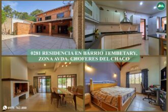 0281 RESIDENCIA EN BARRIO TEMBETARY, ZONA AVDA. CHOFERES DEL CHACO