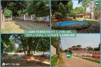 0288 TERRENO EN LAMBARÉ, ZONA AVDA. CACIQUE LAMBARÉ