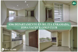 0306 DEPARTAMENTO EN Bo. ITÁ ENRAMADA, ZONA YACHT Y GOLF CLUB