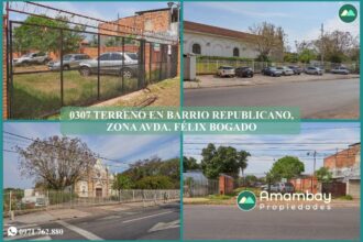 0307 TERRENO EN BARRIO REPUBLICANO, ZONA AVDA. FÉLIX BOGADO