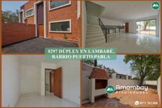 0297 DÚPLEX EN LAMBARÉ, BARRIO PUERTO PABLA