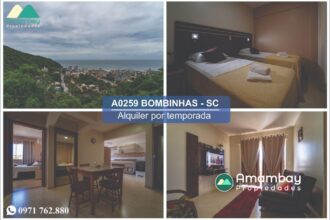 A0259 DEPARTAMENTO EN BOMBINHAS – ALQUILER POR TEMPORADA