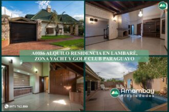 A0086 ALQUILO RESIDENCIA EN LAMBARÉ, ZONA YACHT Y GOLF CLUB