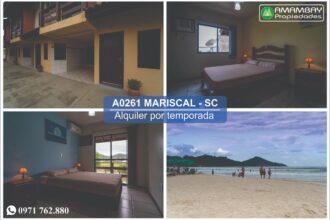 A0261 DEPARTAMENTO EN MARISCAL, BOMBINHAS – ALQUILER POR TEMPORADA