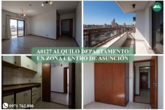 A0127 ALQUILO DEPARTAMENTO EN ZONA CENTRO DE ASUNCIÓN