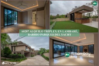 A0287 ALQUILO TRIPLEX EN LAMBARÉ, BARRIO PARQUES DEL YACHT