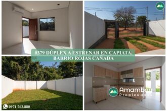 0379 DÚPLEX A ESTRENAR EN CAPIATÁ, BARRIO ROJAS CAÑADA