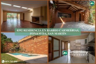 0392 RESIDENCIA EN BARRIO CARMELITAS, ZONA AVDA. SAN MARTÍN