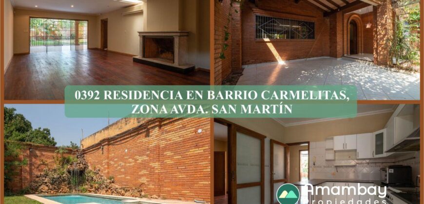 0392 RESIDENCIA EN BARRIO CARMELITAS, ZONA AVDA. SAN MARTÍN