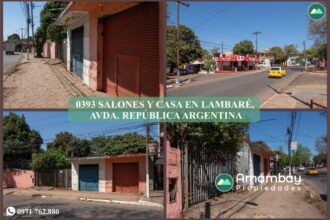 0393 SALONES Y CASA EN LAMBARÉ, BARRIO SANTA LUCIA