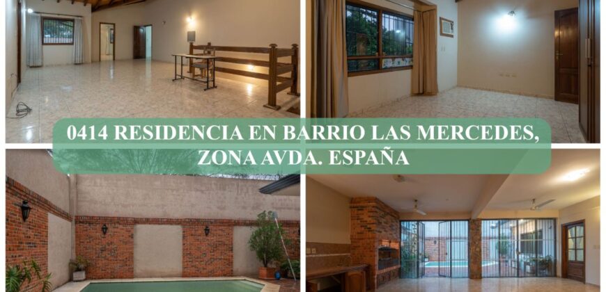 0414 RESIDENCIA EN BARRIO LAS MERCEDES, ZONA AVDA. ESPAÑA