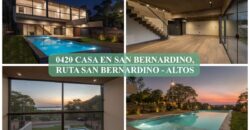 0420 CASA EN SAN BERNARDINO, RUTA SAN BERNARDINO-ALTOS