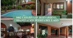 0462 CASA EN SAN BERNARDINO, URBANIZACIÓN PUERTA DEL LAGO