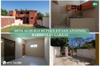 A0316 ALQUILO DÚPLEX EN SAN ANTONIO, BARRIO LAS GARZAS