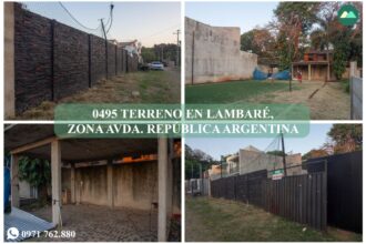 0495 TERRENO EN LAMBARÉ, ZONA AVDA. REPÚBLICA ARGENTINA