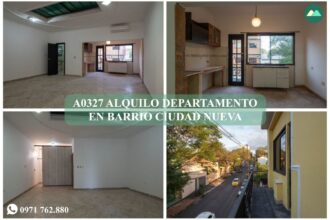 A0327 ALQUILO DEPARTAMENTO EN Bo. CIUDAD NUEVA