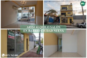 A0324 ALQUILO SALÓN COMERCIAL EN BARRIO CIUDAD NUEVA