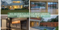 0543 RESIDENCIA EN SAN BERNARDINO, ZONA HOTEL LOS ALPES