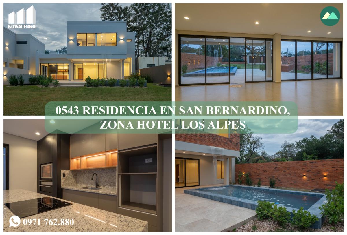 0543 RESIDENCIA EN SAN BERNARDINO, ZONA HOTEL LOS ALPES