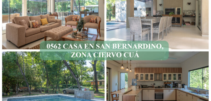 0562 CASA EN SAN BERNARDINO, ZONA CIERVO CUÁ