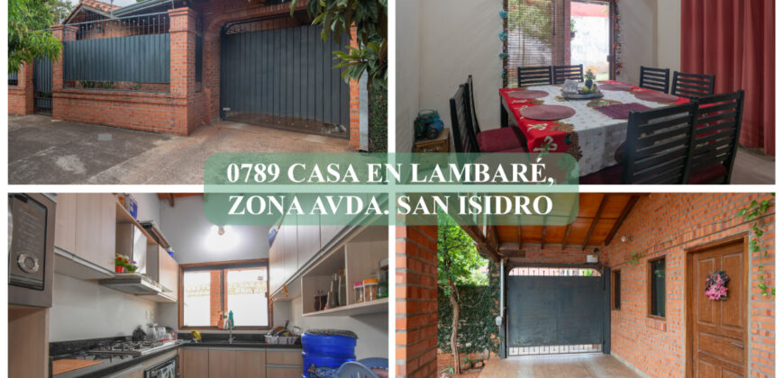 0789 CASA EN LAMBARÉ, ZONA AVDA. SAN ISIDRO