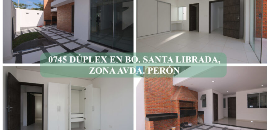 DÚPLEX EN BARRIO SANTA LIBRADA, ZONA AVDA. PERÓN